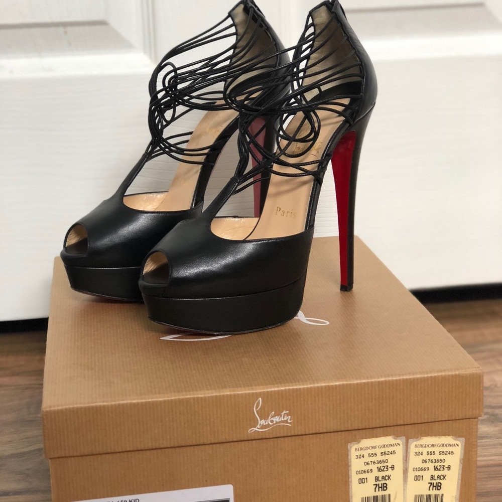 Louboutin Confusalta Strappy Heels WITH BOX - Picture 2 of 12